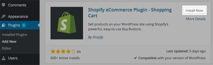 installing-Shopify-e-commerce-plugin