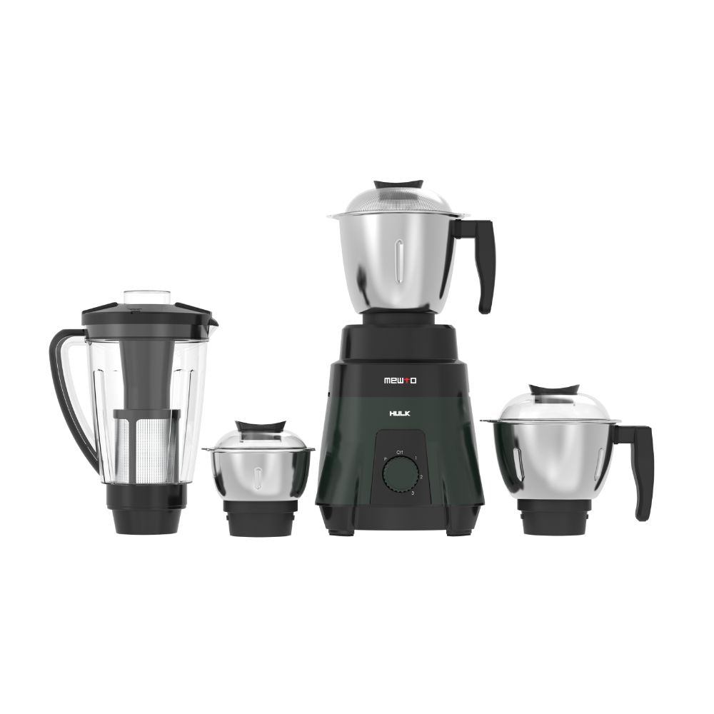 Mewto Hulk Mixer Grinder 900W HVDC Silent Motor, 4 Jar