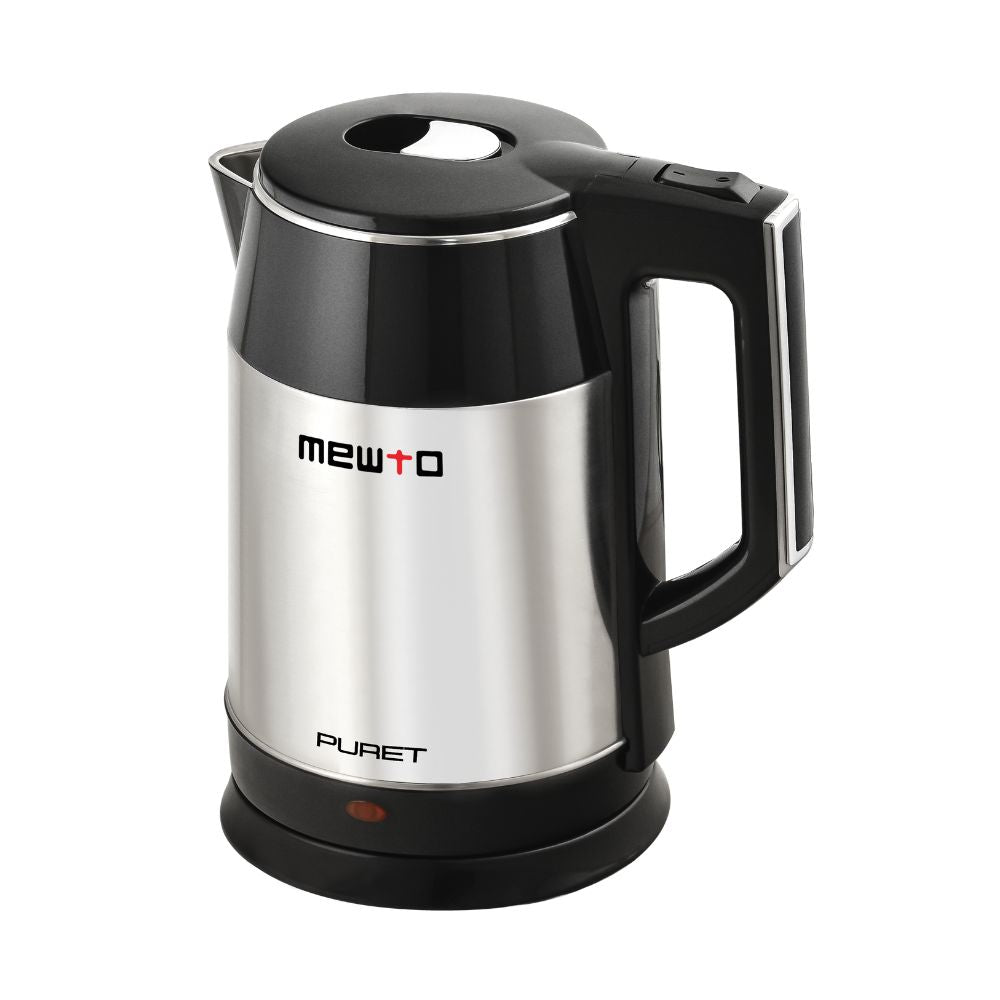 Mewto Puret Kettle SS Cool Touch Wide Mouth 2.2 Litre 1500W